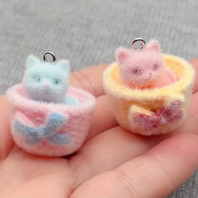 Resin - 4 шт. 3D-подвески в виде кошек