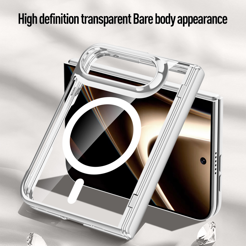 Glass Bed - Роскошный прозрачный магнитный чехол для iPhone