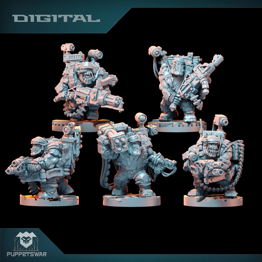 Resin Printer - Orc Ultimate Badasses Squad, фигурка зеленой