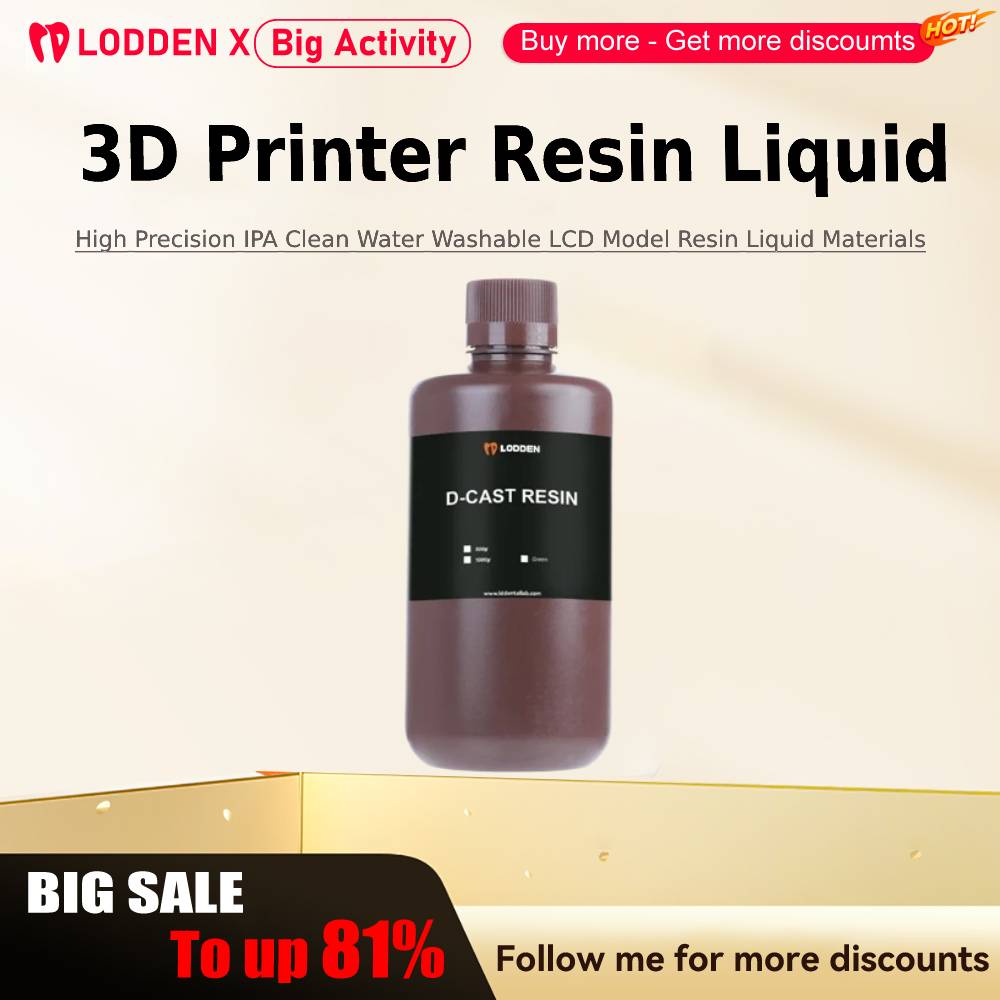 Resin Printer - Жидкость для 3D-принтера Lodden, 385/405 нм,