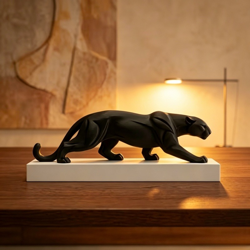 3D Printer Stand - Новейшая 3D-печатная абстрактная статуэтка черной пантеры