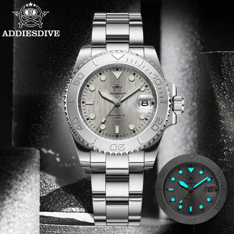 Glass Bed - ADDIESDIVE AD2087 Мужские часы Водонепроницаемые 20