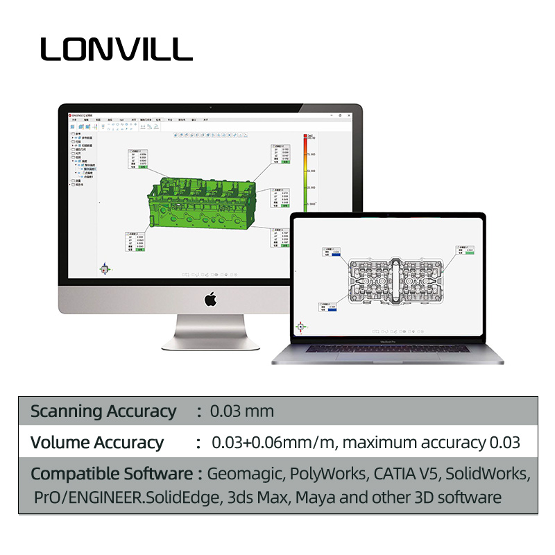 LONVILL – портативный 3D-скане – обзор и цена Handheld 3D Scanner High Precision