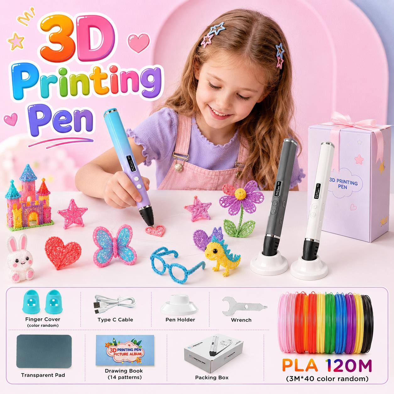 3D-ручка для детей с зарядкой  – обзор и цена Pla Filament